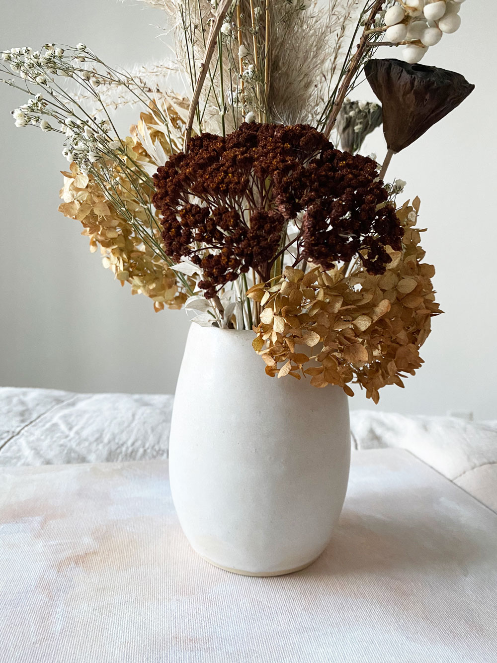 Snow Bird - Dried Floral Arrangement
